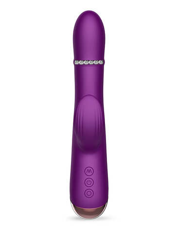 Intoyou - Sendel - Rabbit Vibrator met Bewegende Kralenring en App Control - Paars