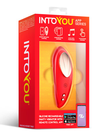 Intoyou - Panty Vibrator - Vibrerend Slipje - Met App Control - Rood