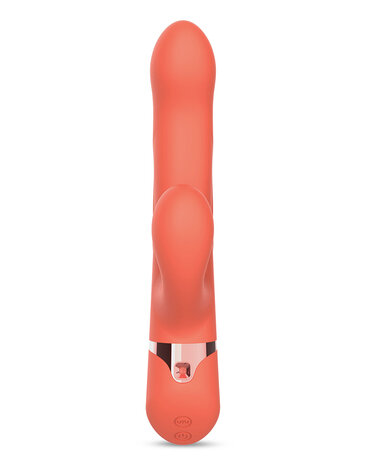 Intoyou - Mindy - Tapping Rabbit Vibrator met Klop-functie en App - Koraal Oranje