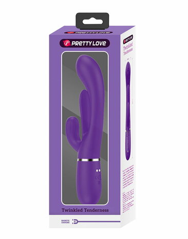 Pretty Love - Shania - Kloppende Rabbit Vibrator - Paars