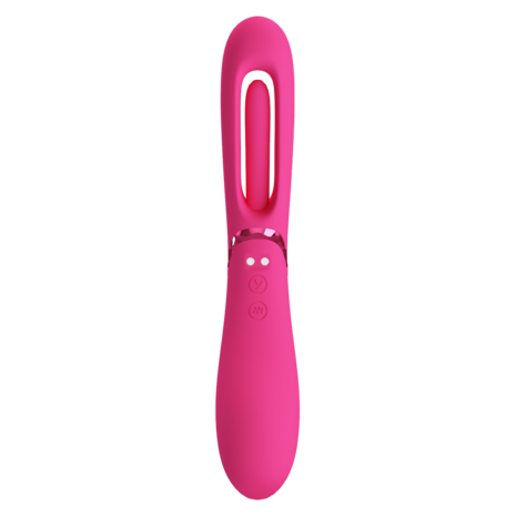 Pretty Love - Romance Lexie - Vibrator met Wiebelend Tongetje - Roze