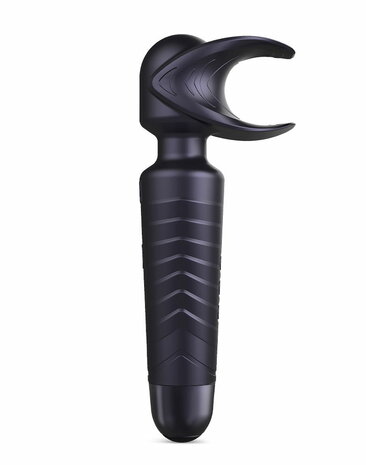 ManWan - Man.Wand EVO - Oplaadbare Masturbator èn Wand Vibrator - Black Plum