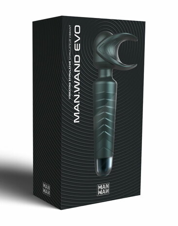 ManWan - Man.Wand EVO - Oplaadbare Masturbator èn Wand Vibrator - Dennengrijs