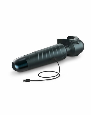 ManWan - Man.Wand EVO - Oplaadbare Masturbator èn Wand Vibrator - Dennengrijs