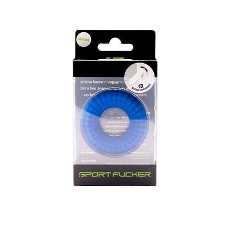 Sport Fucker - Nitro Ring - Siliconen Cockring of Ball Stretcher - Blauw