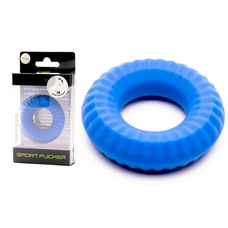 Sport Fucker - Nitro Ring - Siliconen Cockring of Ball Stretcher - Blauw