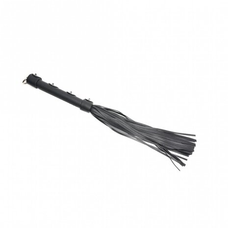 665 - Vegan Flogger - Kunstleer - Zwart