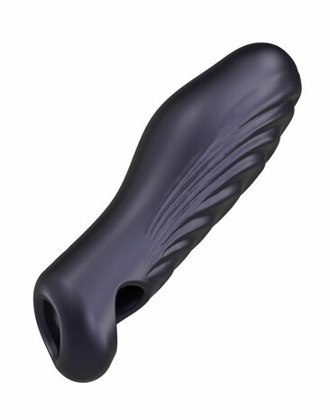 ManWan - Ryzer - Penis Extender en Zachte Masturbatie Sleeve - Black Plum