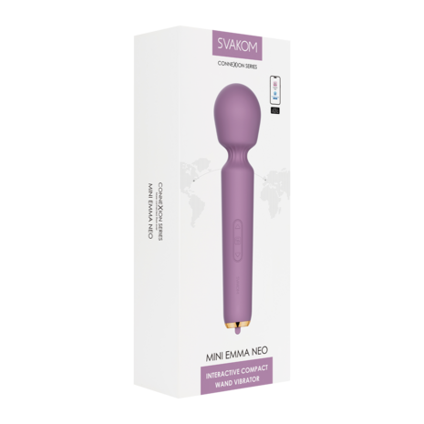 Svakom - Mini Emma Neo - Interactieve Compacte Wand Vibrator - Paars