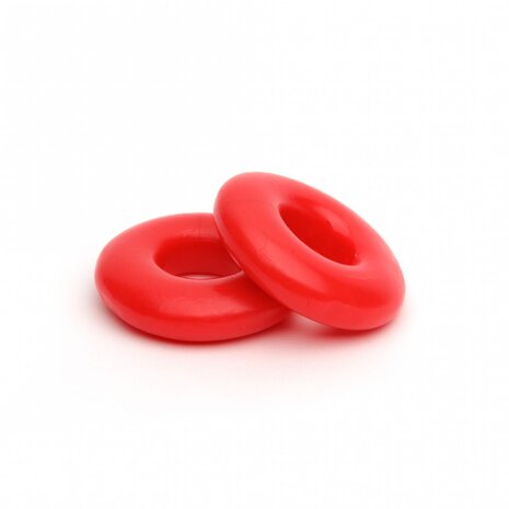 Sport Fucker - Stacker Rings - 2 stuks - Rood