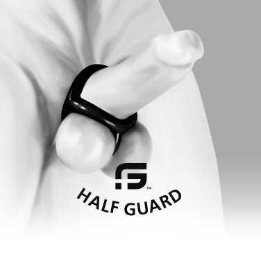 Sport Fucker - Half Guard Cockring - Siliconen en TPR - IJsblauw