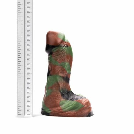 Kiotos Revolt - Dildo Fantasie - Green Army - 04 - Medium - 21 x 6,5 cm