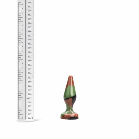 Kiotos Revolt - Buttplug  Fantasie - Green Army - Nr. 24 - Small - 10,5 x 3,5 cm