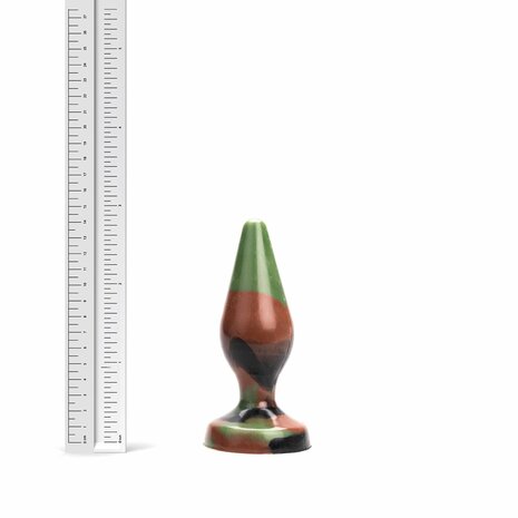 Kiotos Revolt - Buttplug Fantasie - Green Army - Nr. 24 - Medium - 14,5 x 4,5 cm