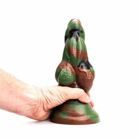 Kiotos Revolt - Dildo Fantasie - Green Army - Nr. 09 - Large - 25 x 9,5 cm