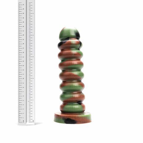 Kiotos Revolt - Dildo Fantasie - Green Army - Nr. 11 - 21,5 x 6 cm