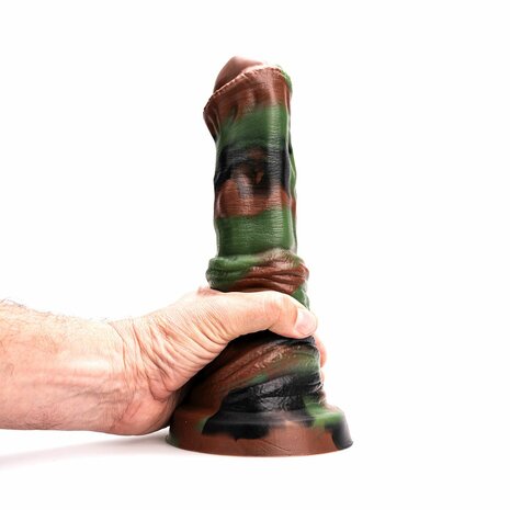 Kiotos Revolt - Dildo Fantasie - Green Army - 02 - Large - 25,5 cm x 6 cm