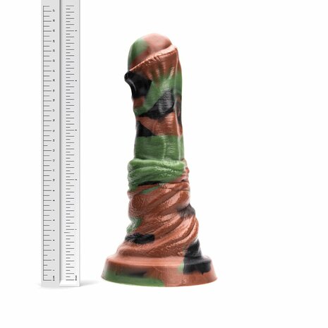 Kiotos Revolt - Dildo Fantasie - Green Army - 02 - Large - 25,5 cm x 6 cm