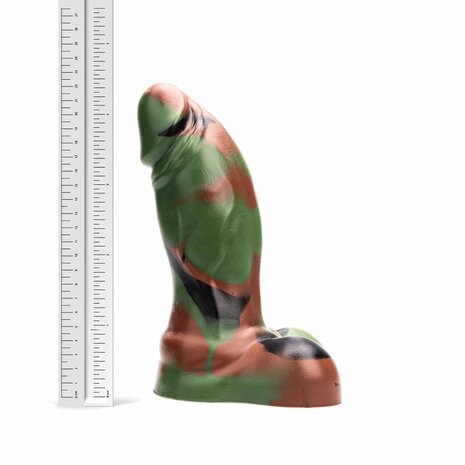 Kiotos Revolt - Dildo Fantasie - Green Army - Nr. 08 - Large - 22 x 7 cm