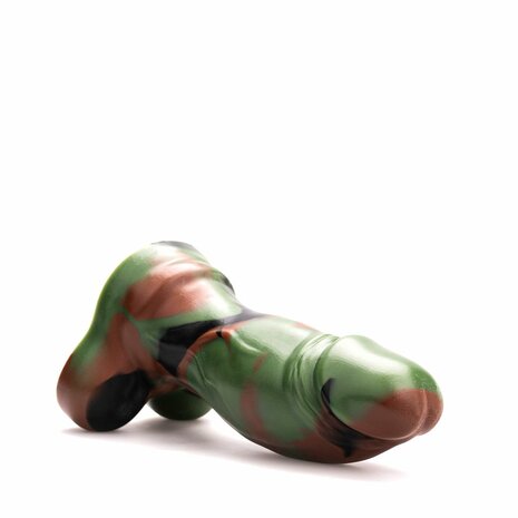 Kiotos Revolt - Dildo Fantasie - Green Army - Nr. 08 - Large - 22 x 7 cm