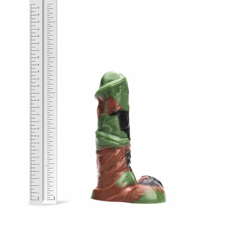 Kiotos Revolt - Dildo Fantasie - Green Army - Nr. 01 - Medium - 18 x 5,5 cm