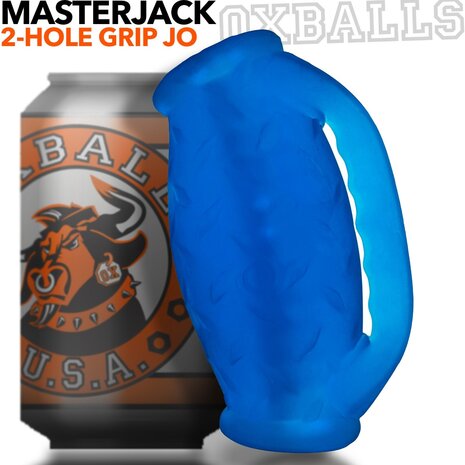 Oxballs - Masterjack - Masturbator Sleeve- Dubbelzijdig - Blue Ice