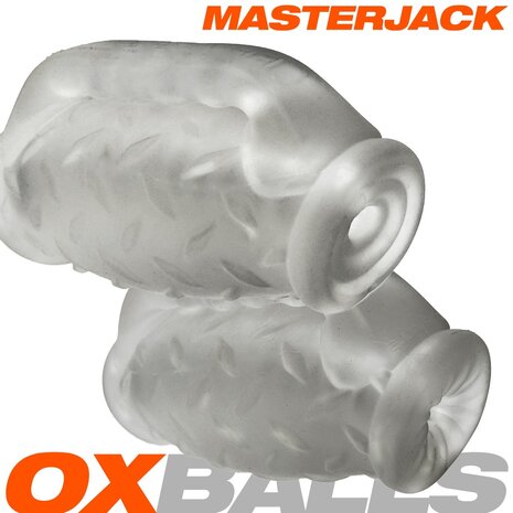 Oxballs - Masterjack - Masturbator Sleeve- Dubbelzijdig - Clear Ice