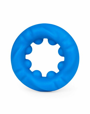 LoveToy - Pinnacle Pro - Ridge Bump Ball Stretcher Cockring - Blauw