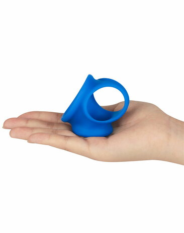 LoveToy - Pinnacle Pro - Trio Grip Enhancer Cockring - Blauw