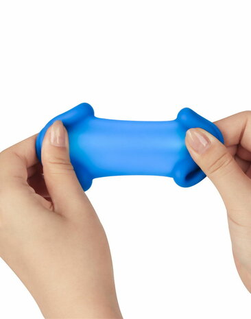 LoveToy - Pinnacle Pro - Tapered Squeeze Cockring - Blauw