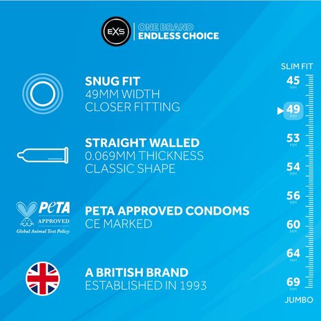 EXS Snug Fit Condooms - 12 stuks
