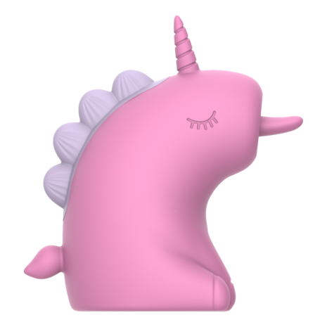 ER - Cupcake Unicorn - Clitoris Vibrator met 360° Roterende Tong - Roze