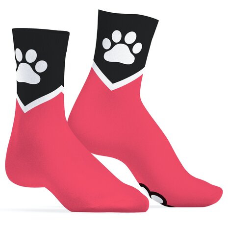 SneakXX - Sneaker Sokken PAW - Neon Roze