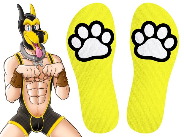 SneakXX - Sneaker Sokken PAW - Neon Geel