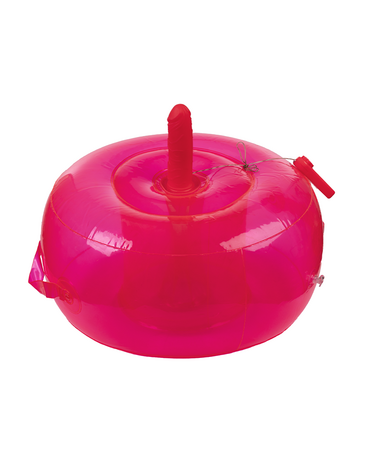 Opblaasbare Dildo Poef Cushion - met Ding Dong en afstandsbediening - Roze