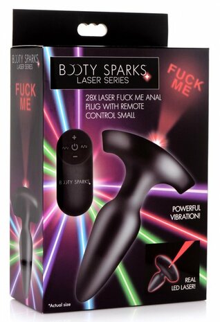 BootySparks - Fuck Me Laser - Buttplug met laser projectie FUCK ME - Maat M