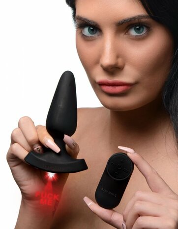 BootySparks - Fuck Me Laser - Buttplug met laser projectie FUCK ME - Maat M