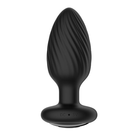Nexus - Tornado - Vibrerende Buttplug - Zwart - Maat M