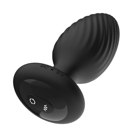 Nexus - Tornado - Vibrerende Buttplug - Zwart - Maat M