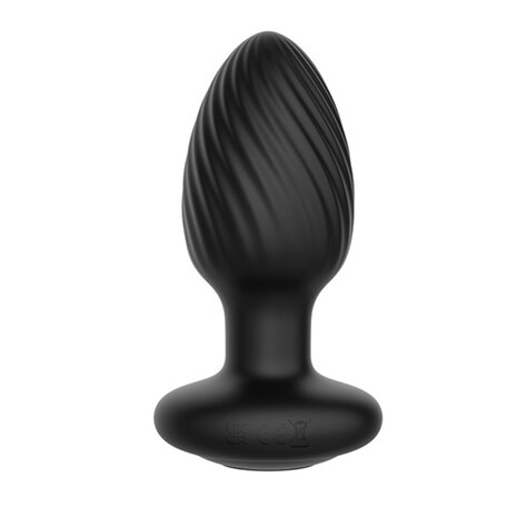 Nexus - Tornado - Vibrerende Buttplug - Zwart - Maat L