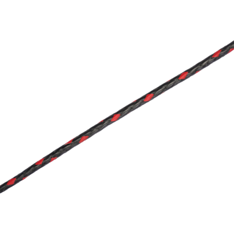 RISE - BDSM Zweep - Feather Single Tail - Zwart/Rood