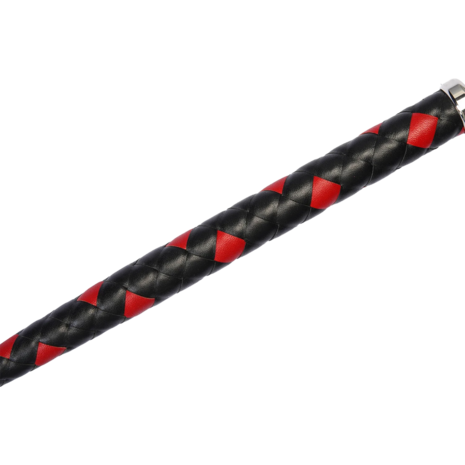 RISE - BDSM Zweep - Feather Single Tail - Zwart/Rood