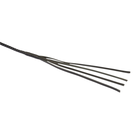RISE - BDSM Zweep - Feather Single Tail - Zwart