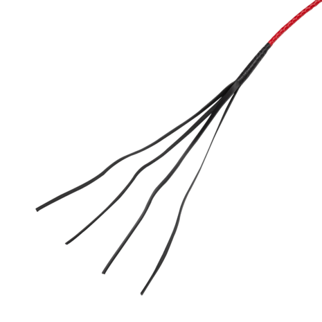 RISE - BDSM Zweep - Feather Single Tail - Rood