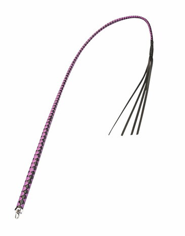 RISE - BDSM Zweep - Feather Hard Single Tail - Zwart/Paars