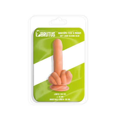 Brutus Handsome - Siliconen Dildo Vinger - FXXK U - Maat M - 20 cm lang