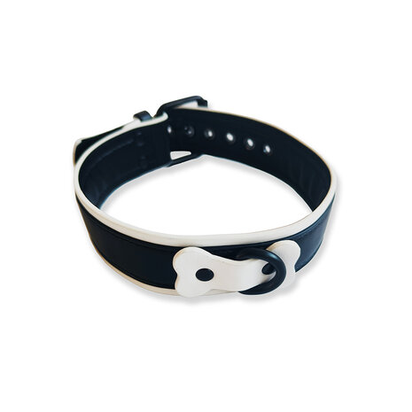Brutus Vegan Puppy Collar - Zwart/Wit