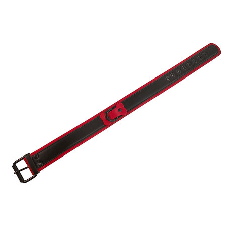 Brutus Vegan Puppy Collar - Zwart/Rood