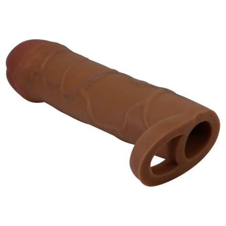 Pretty Love - Bunion - Verlengende Penis Sleeve met Cockring - 25mm - Bruin