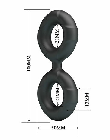 Crazy Bull - Radwan - Cockring - Model 19 - Zwart